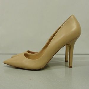 New Charles by Charles David Soft-Beige Napa Leather Pumps, size 11